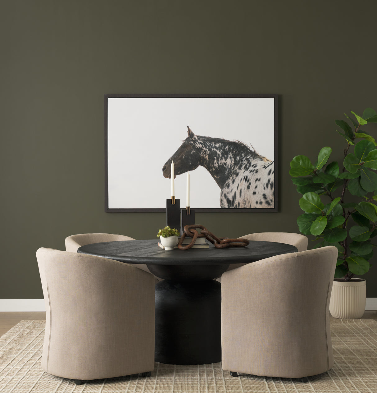 Sondra Gray Performance Fabric Upholstered Club Dining Chair from Mercana - Luna Furniture