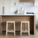 Colony Light Brown Solid Wood Counter Stool from Mercana - Luna Furniture