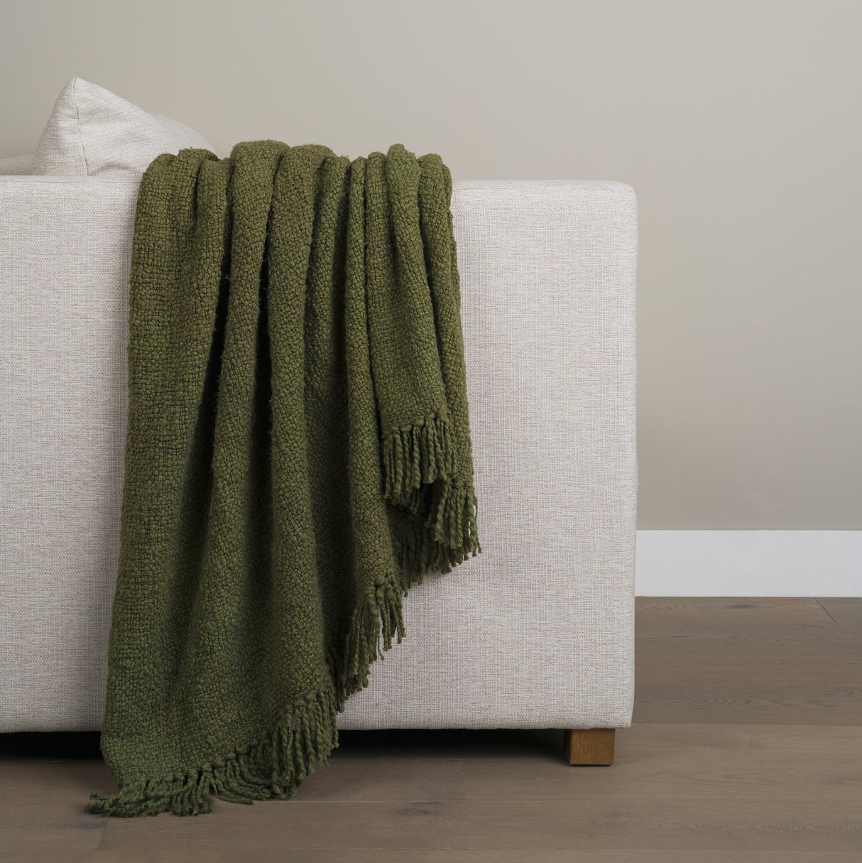 Kambal Evergreen Woven Cotton Throw Blanket from Mercana - Luna Furniture