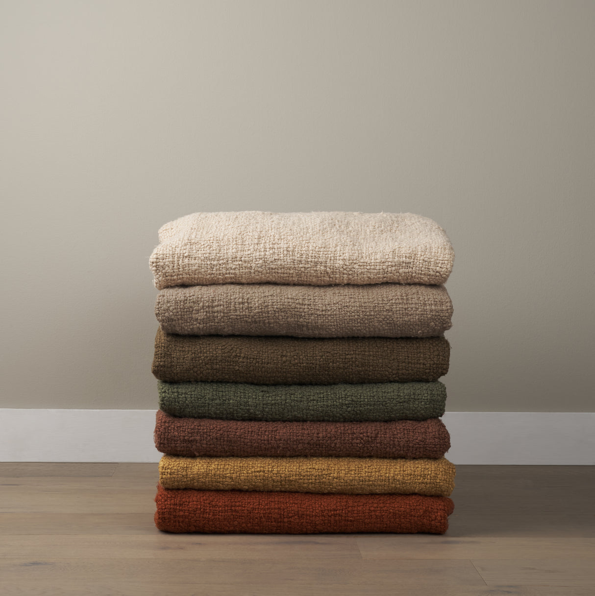 Kambal Copper Rust Woven Cotton Throw Blanket from Mercana - Luna Furniture