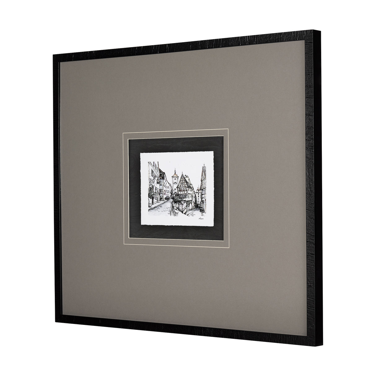 Travel memories I by Natalia a Framed Art Print Matted under Glass from Mercana - Luna Furniture