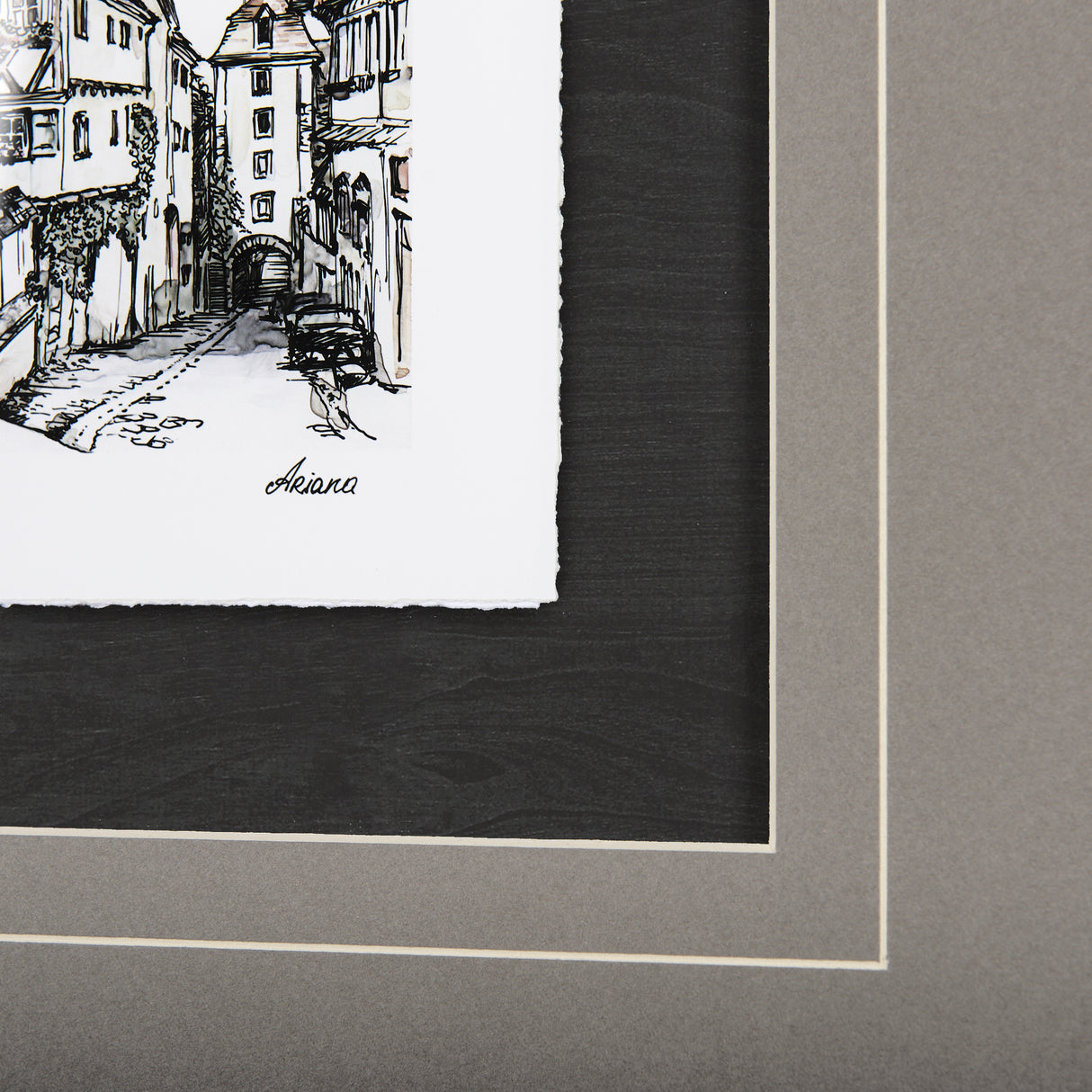 Travel memories I by Natalia a Framed Art Print Matted under Glass from Mercana - Luna Furniture