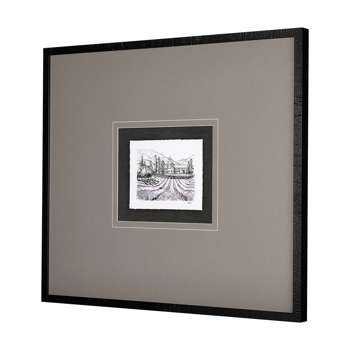 Travel memories II by Natalia a Framed Art Print Matted under Glass from Mercana - Luna Furniture