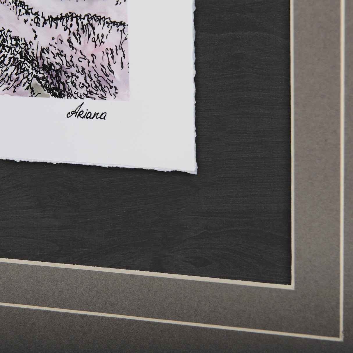 Travel memories II by Natalia a Framed Art Print Matted under Glass from Mercana - Luna Furniture
