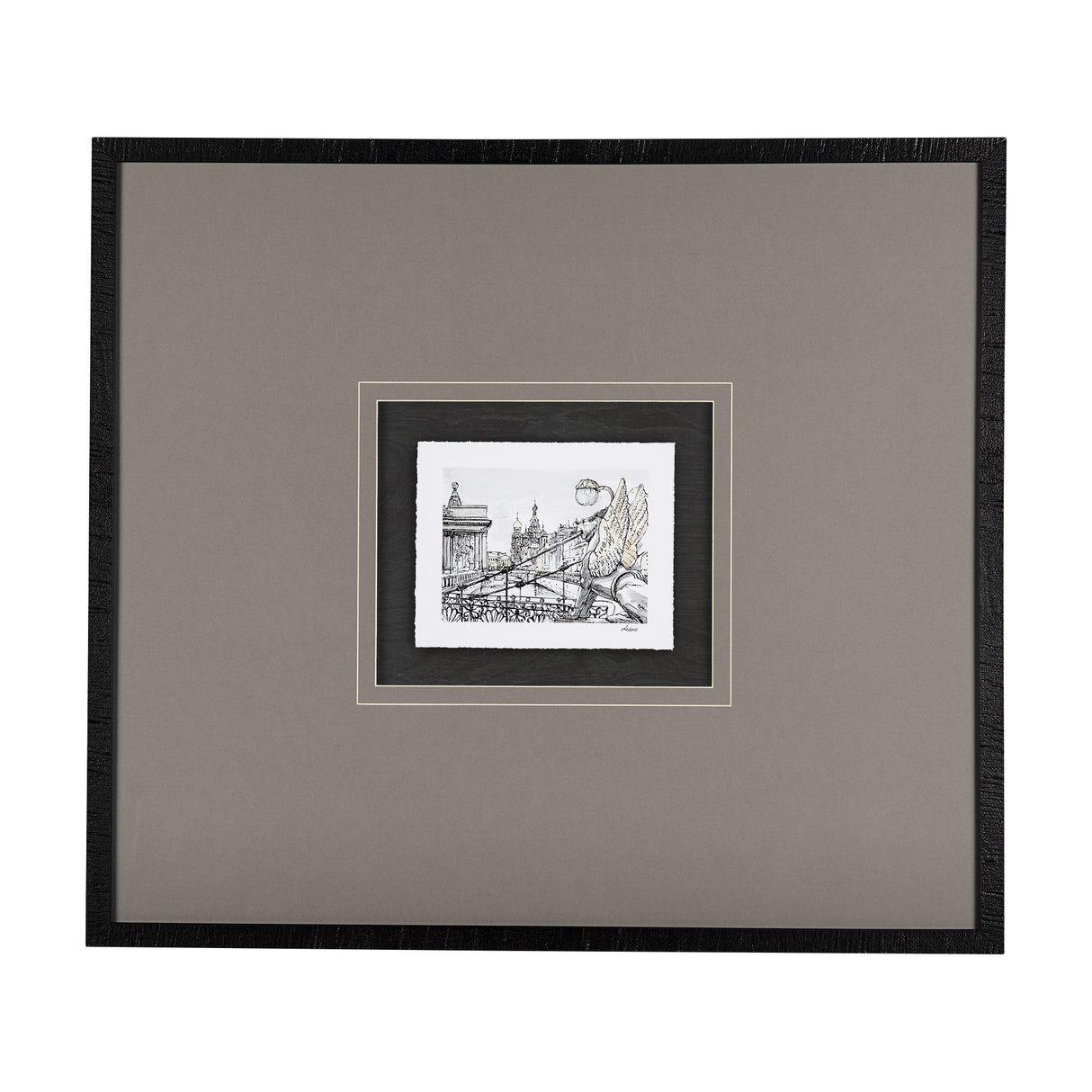 Travel memories III by Natalia a Framed Art Print Matted under Glass from Mercana - Luna Furniture