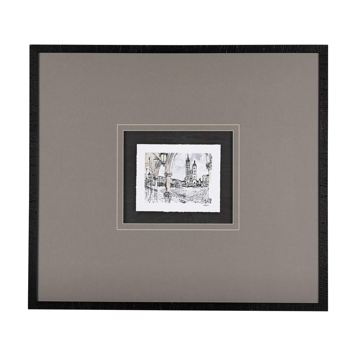 Travel memories IV by Natalia a Framed Art Print Matted under Glass from Mercana - Luna Furniture