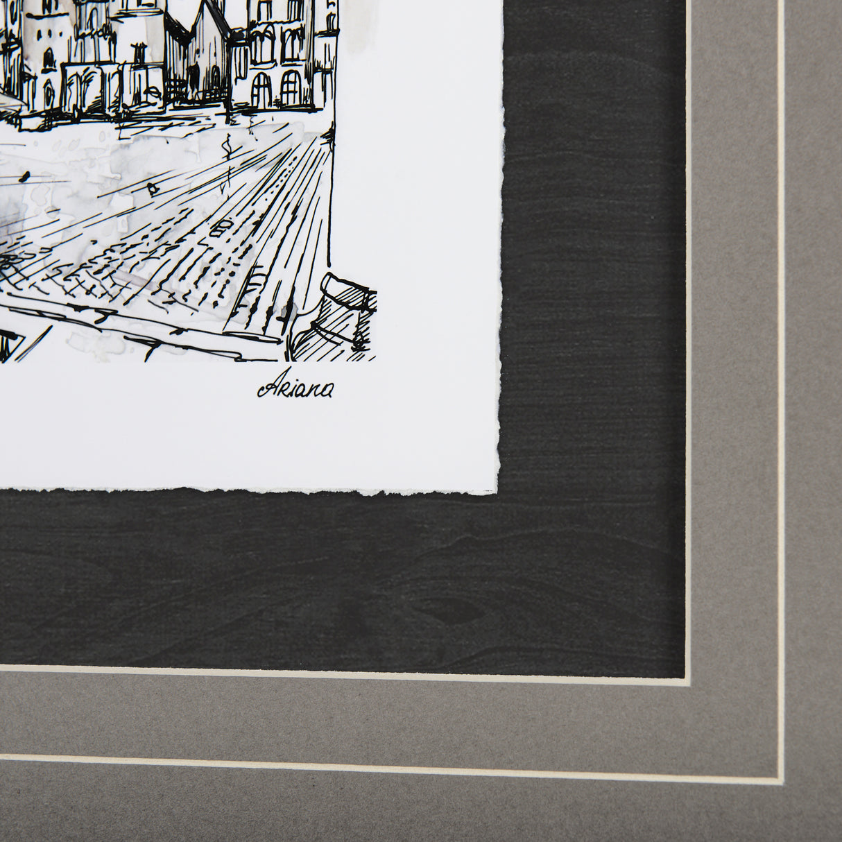 Travel memories IV by Natalia a Framed Art Print Matted under Glass from Mercana - Luna Furniture