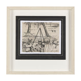 Fireside I by Mercana Studio a Hand Embellished Textured Framed Art Print Matted under Glass from Mercana - Luna Furniture