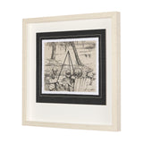 Fireside I by Mercana Studio a Hand Embellished Textured Framed Art Print Matted under Glass from Mercana - Luna Furniture