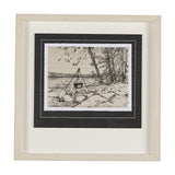 Fireside II by Mercana Studio a Hand Embellished Textured Framed Art Print Matted under Glass from Mercana - Luna Furniture