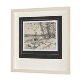 Fireside II by Mercana Studio a Hand Embellished Textured Framed Art Print Matted under Glass from Mercana - Luna Furniture