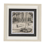 Fireside IV by Mercana Studio a Hand Embellished Textured Framed Art Print Matted under Glass from Mercana - Luna Furniture