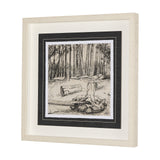 Fireside IV by Mercana Studio a Hand Embellished Textured Framed Art Print Matted under Glass from Mercana - Luna Furniture