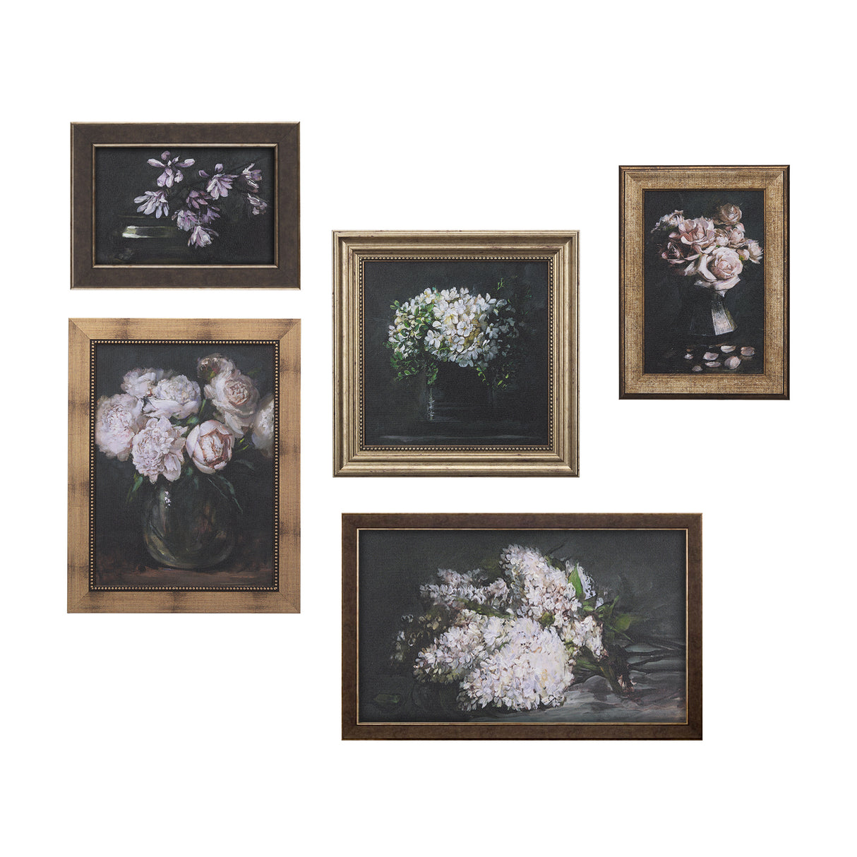 Still Life Flowers I by Mercana Studio a Hand Embellished Textured Framed Art Print from Mercana - Luna Furniture