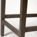 Kensington 27.5" Seat Height Beige Fabric Seat Brown Wood Frame Counter Stool from Mercana - Luna Furniture