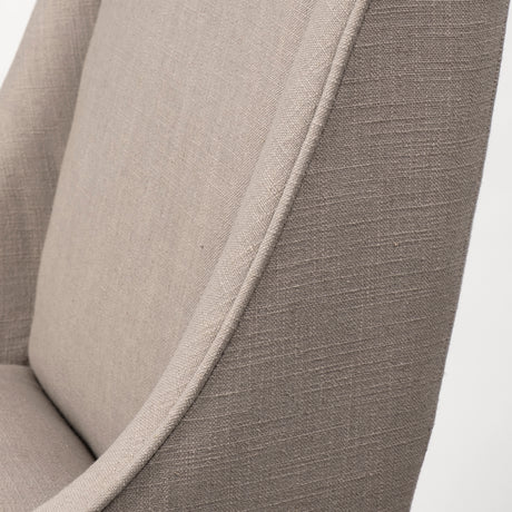 Kensington 27.5" Seat Height Beige Fabric Seat Brown Wood Frame Counter Stool from Mercana - Luna Furniture