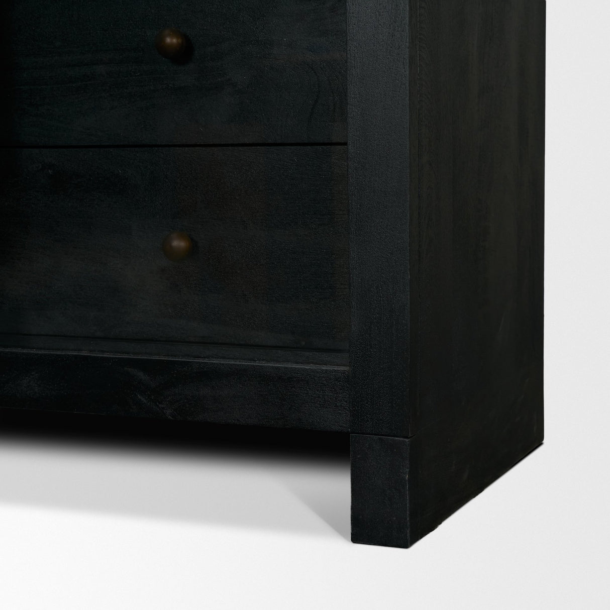 Suri Black Wood W/Glass Doors Arched Curio Cabinet from Mercana - Luna Furniture