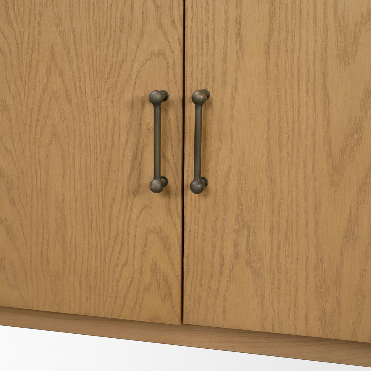 Hollis Warm Brown Wood 4-Door Closed Sideboard from Mercana - Luna Furniture