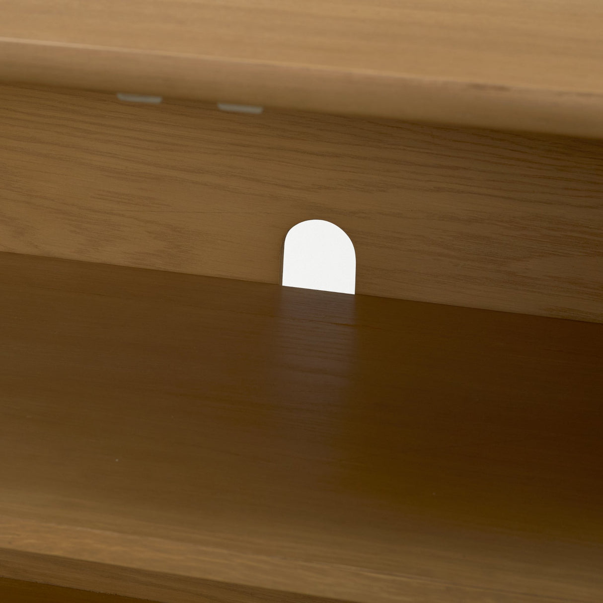 Hollis Warm Brown Wood 4-Door Closed Sideboard from Mercana - Luna Furniture