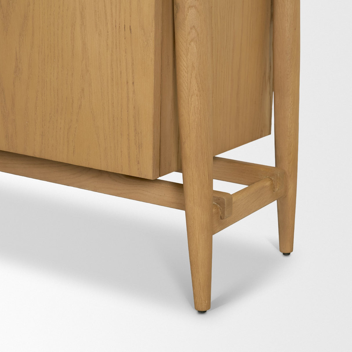 Hollis Warm Brown Wood 4-Door Closed Sideboard from Mercana - Luna Furniture