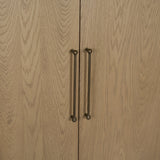 Hollis Gray-Brown Wood Curio Cabinet from Mercana - Luna Furniture