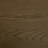 Henry Dark & Light Brown Oak Wood w/ Glass Doors Curio Cabinet from Mercana - Luna Furniture
