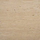 Milos Travertine Top w/ Light Brown Oak Wood Coffee Table from Mercana - Luna Furniture