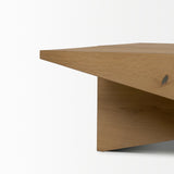 West Light Brown Oak Wood Rectangular Coffee Table from Mercana - Luna Furniture