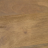 Notts Brown Wood 4-Door Closed Sideboard from Mercana - Luna Furniture