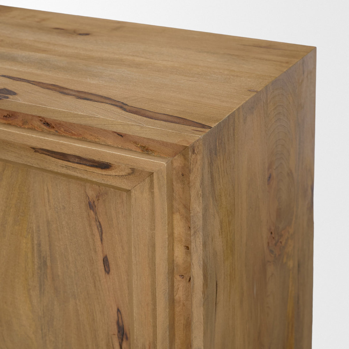 Notts Brown Wood 2-Door Accent Cabinet from Mercana - Luna Furniture