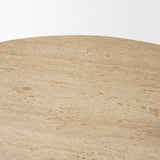 Siena 42" Round Travertine Pedestal Dining Table from Mercana - Luna Furniture