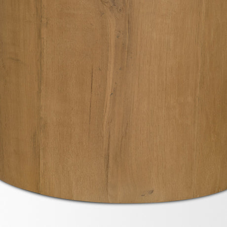 Siena 42" Round Travertine Pedestal Dining Table from Mercana - Luna Furniture