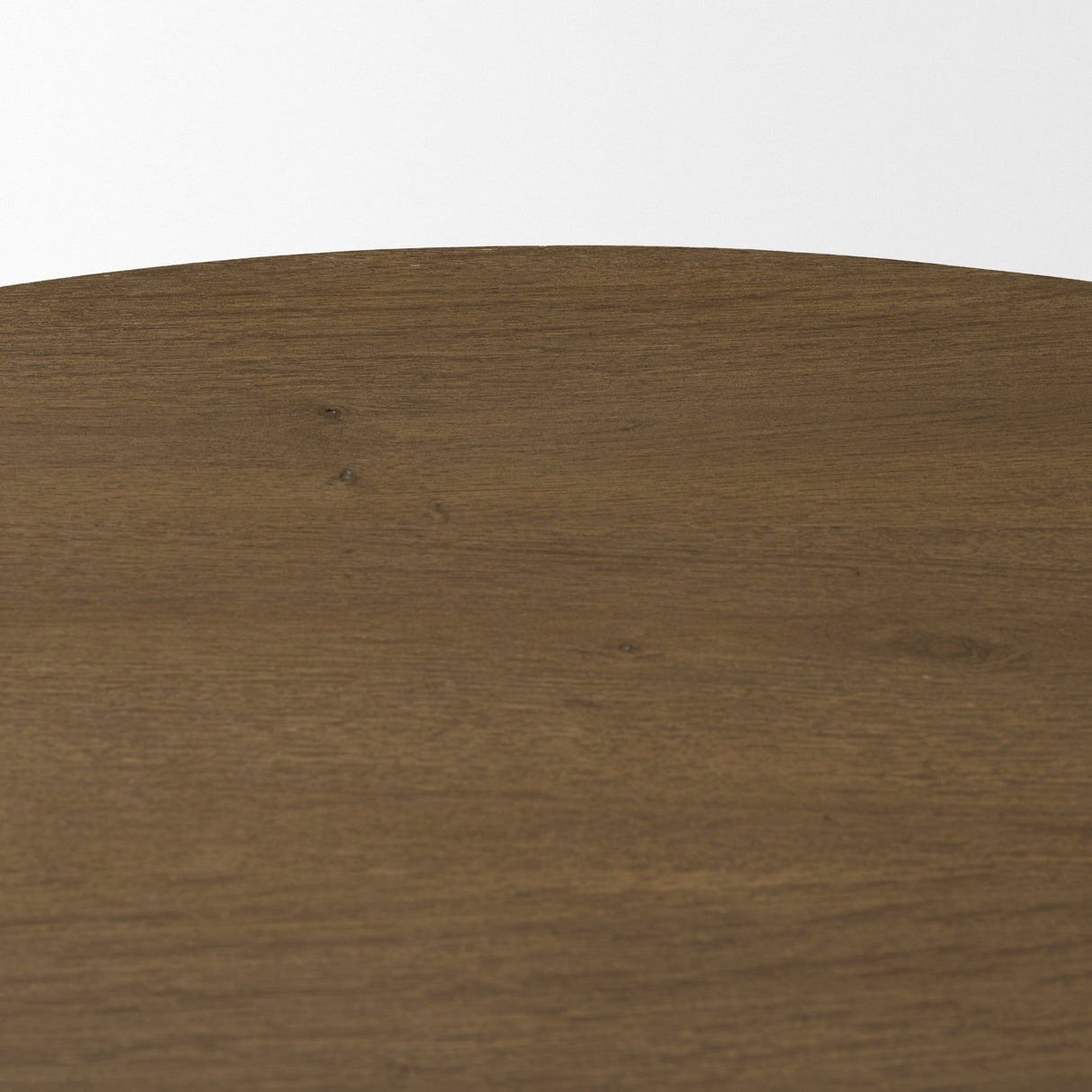 Lyonne 42" Round Medium Brown Oak Wood Pedestal Dining Table from Mercana - Luna Furniture