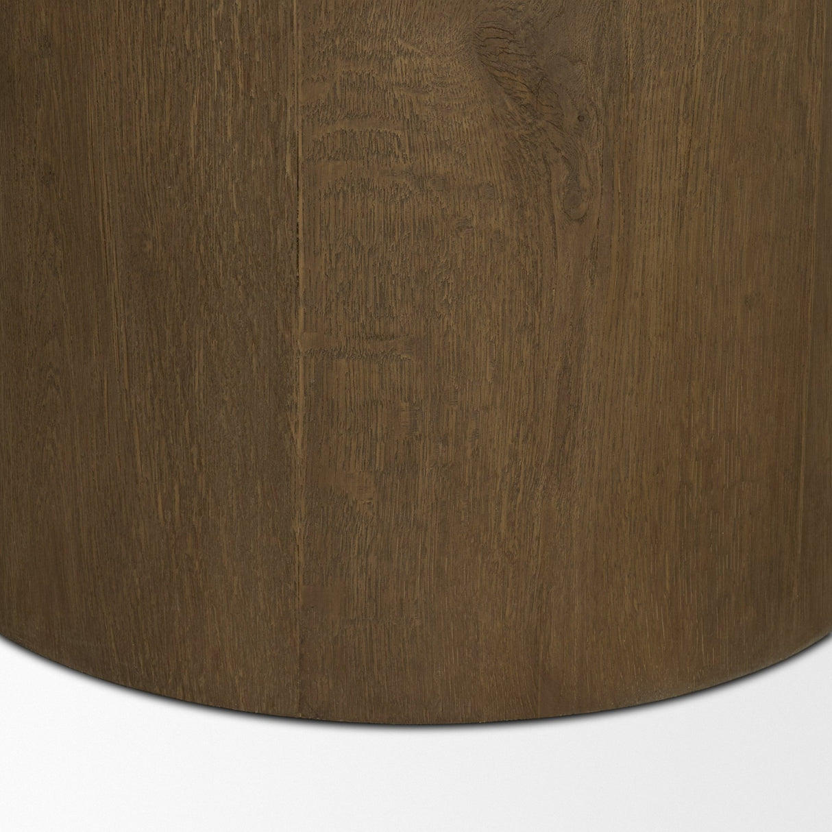 Lyonne 42" Round Medium Brown Oak Wood Pedestal Dining Table from Mercana - Luna Furniture