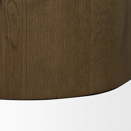 Lyonne Oblong Medium Brown Oak Wood Coffee Table from Mercana - Luna Furniture