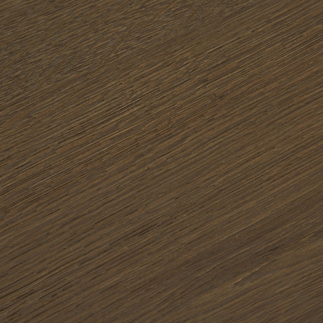 Lyonne Round Medium Brown Oak Wood Pedestal Side Tables from Mercana - Luna Furniture