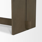 Aida 84" Rectangular Medium Brown Oak Wood Dining Table from Mercana - Luna Furniture