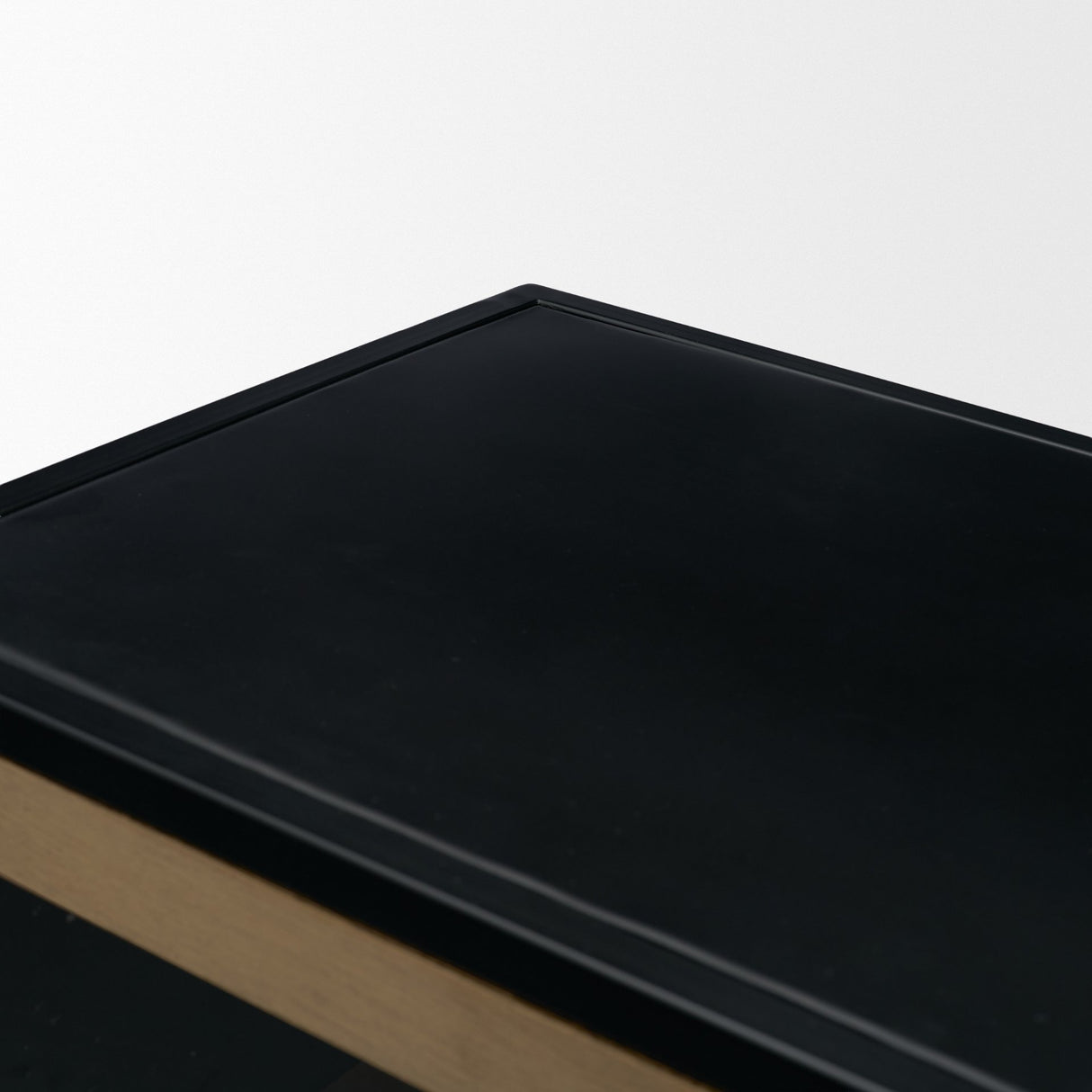 Sloan 80" Light Brown Wood W/Black Metal Frame Sideboard from Mercana - Luna Furniture
