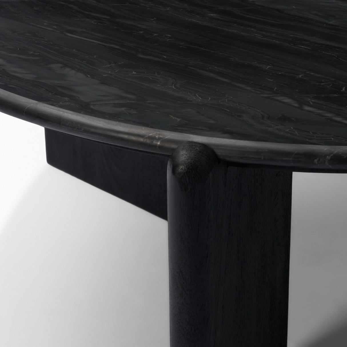 Rumer Black Wood w/ Black Marble Coffee Table from Mercana - Luna Furniture