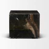 Quadra 20" Solid Cappuccino Marble Square Coffee Table from Mercana - Luna Furniture