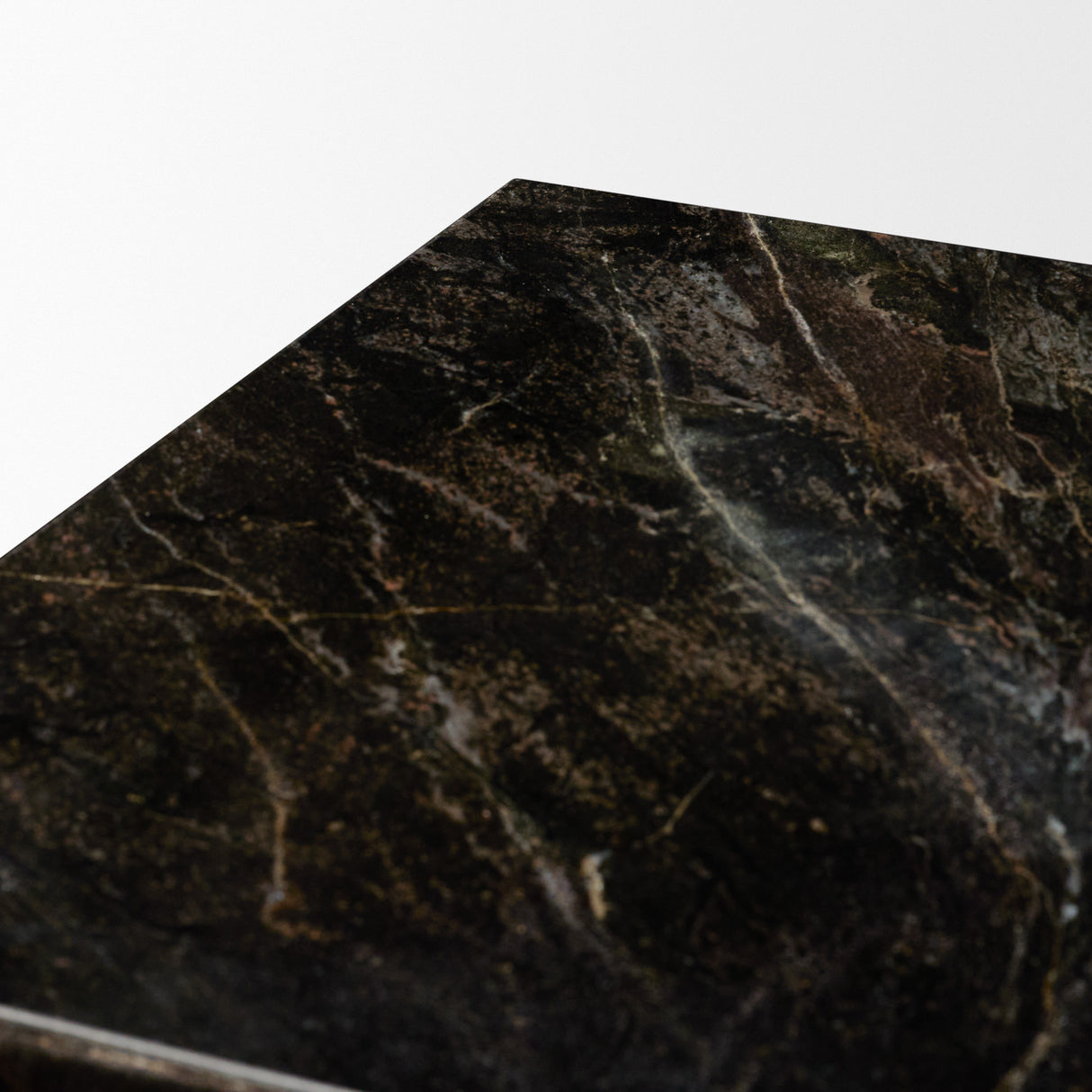 Quadra 20" Solid Cappuccino Marble Square Coffee Table from Mercana - Luna Furniture