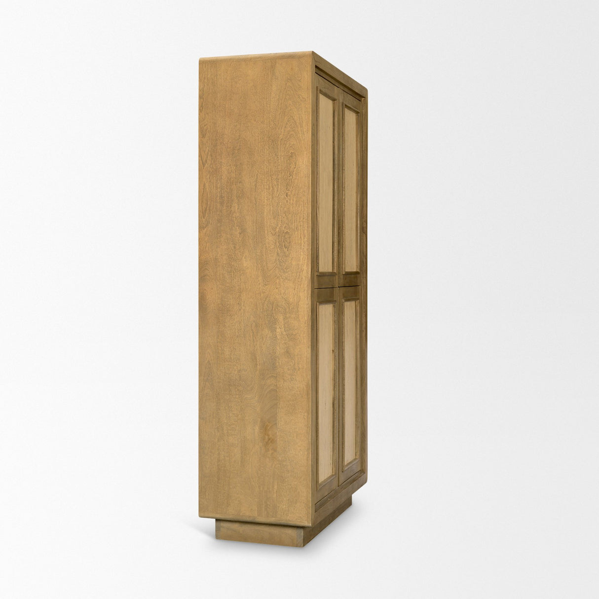Valterra Light Brown Wood w/ Travertine 4 Door Tall Cabinet from Mercana - Luna Furniture