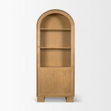 Hawthorne Solid Oak Wood w/ Glass Curio Cabinet from Mercana - Luna Furniture