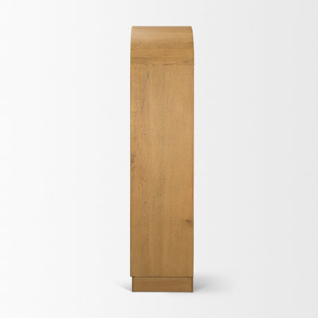 Hawthorne Solid Oak Wood w/ Glass Curio Cabinet from Mercana - Luna Furniture