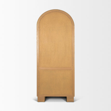 Hawthorne Solid Oak Wood w/ Glass Curio Cabinet from Mercana - Luna Furniture