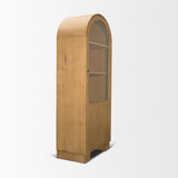 Hawthorne Solid Oak Wood w/ Glass Curio Cabinet from Mercana - Luna Furniture