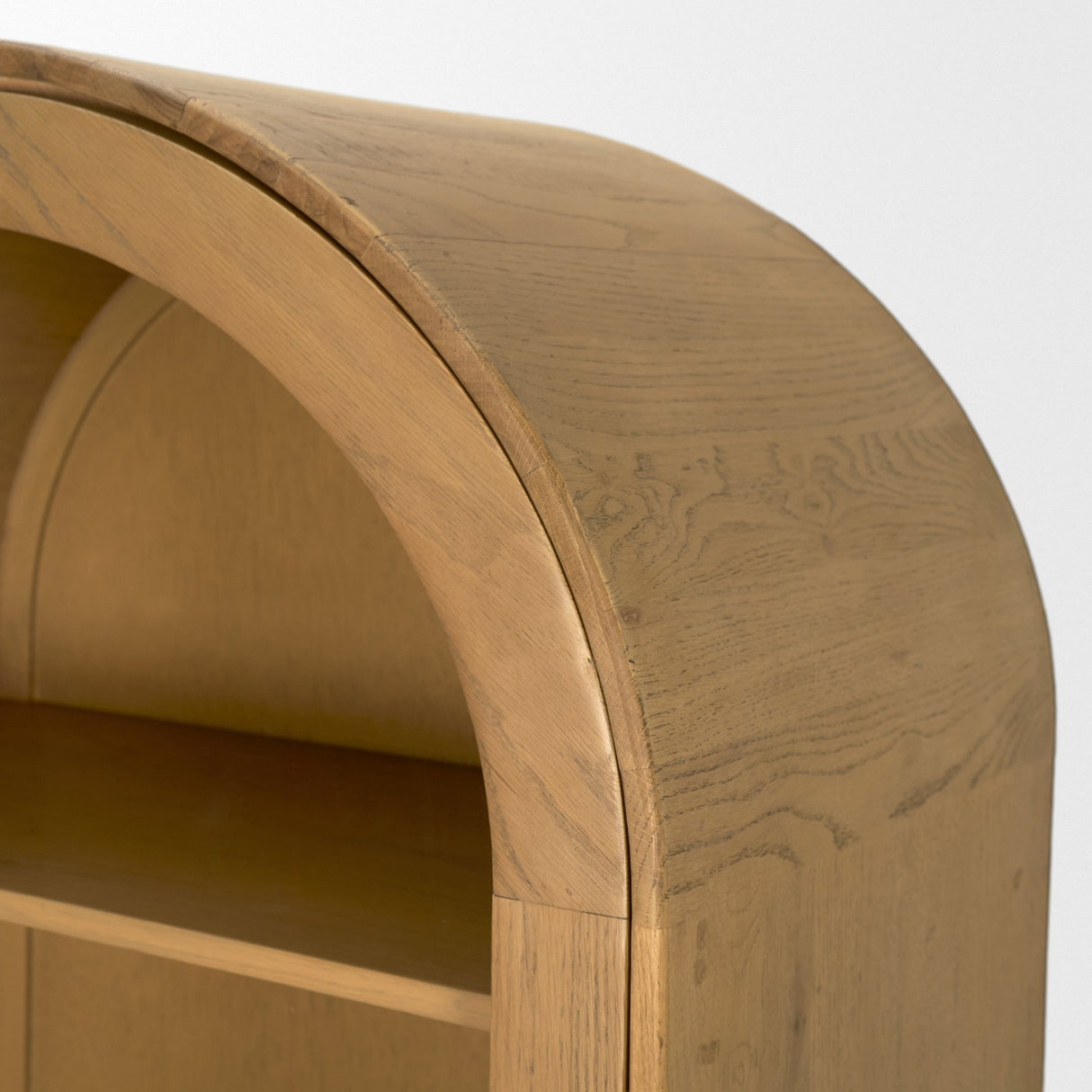 Hawthorne Solid Oak Wood w/ Glass Curio Cabinet from Mercana - Luna Furniture