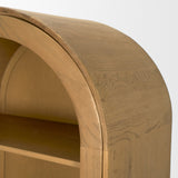 Hawthorne Solid Oak Wood w/ Glass Curio Cabinet from Mercana - Luna Furniture