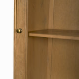 Hawthorne Solid Oak Wood w/ Glass Curio Cabinet from Mercana - Luna Furniture