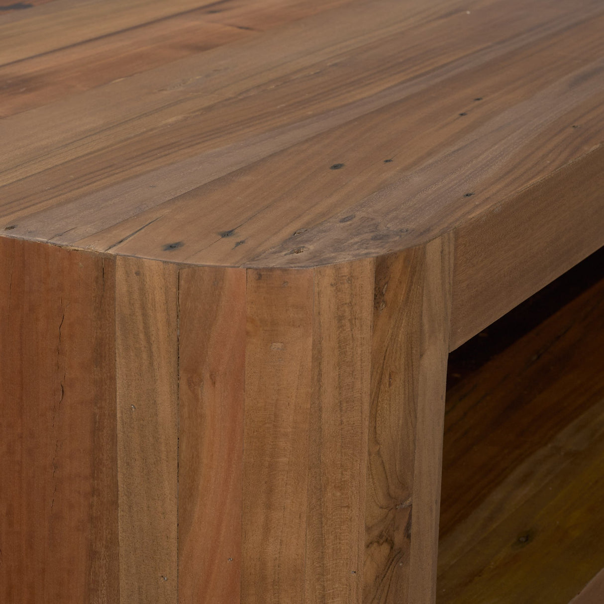 Dunmore Solid Wood Rectangular Open Shelf Coffee Table from Mercana - Luna Furniture